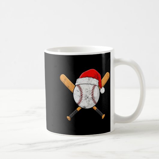 Mug Funny Baseball Ball Santa Hat Xmas Pajamas Players (Droite)
