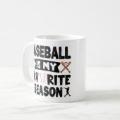 Mug Funny Baseball Est Mon Cool De Saison Préféré Base (Devant gauche)