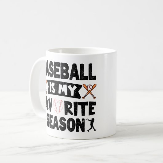 Mug Funny Baseball Est Mon Cool De Saison Préféré Base (Devant gauche)