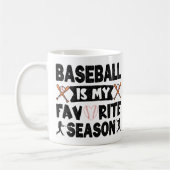 Mug Funny Baseball Est Mon Cool De Saison Préféré Base (Gauche)