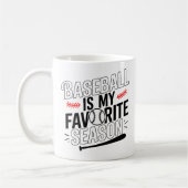 Mug Funny Baseball est mon entraîneur de saison préfér (Gauche)