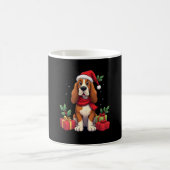 Mug Funny Basset Hound Dog Christmas Outfits Santa Hat (Centre)