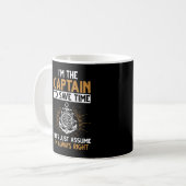 Mug Funny Bateau Capitaine Funny Plaisanteries (Devant gauche)