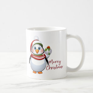 Mug Funny Bauble Buddy Penguin Noël