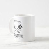 Mug Funny BBBQ Grill Master Barbecue personnalisé Meil (Devant gauche)