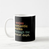 Mug Funny Bbq Romantic Walks Meat Dept Meat Smoking Gi (Gauche)