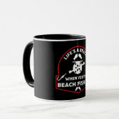 Mug Funny Beach Fishing (Devant gauche)