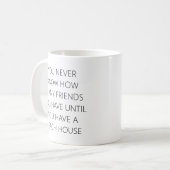 Mug Funny Beach House Amis Dire Personnalisé (Devant gauche)