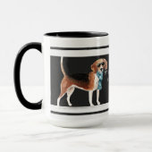 Mug Funny Beagle Aime mon papa Amoureux des chiens (Gauche)