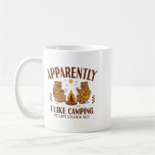 Mug Funny Bear Apparently, I Like Camng  (Gauche)