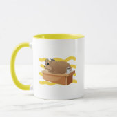 Mug Funny Bear “Holding On, Bearly!” Design (Gauche)