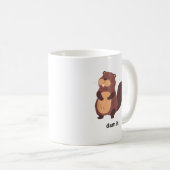 Mug Funny Beaver Dam it Beavers Humour mignon animal g (Devant droit)