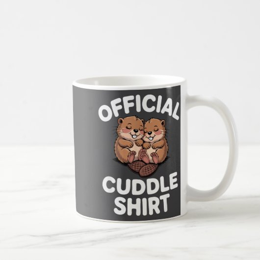 Mug Funny Beavers Hugging Cuddle  (Droite)