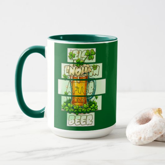 Mug Funny Beer St Patrick’s Day Shirt – caneca (Avec donut)