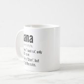 Mug Funny Best Nana Grandad Définition pour grand-père (Devant gauche)