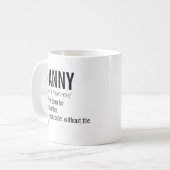 Mug Funny Best Nana Grandad Définition pour grand-père (Devant gauche)
