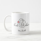Mug Funny Best Teacher Custom Teacher Name (Gauche)