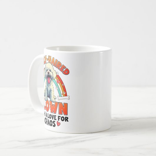 Mug Funny Bichon Frise Design For Dog Lover  (Devant gauche)