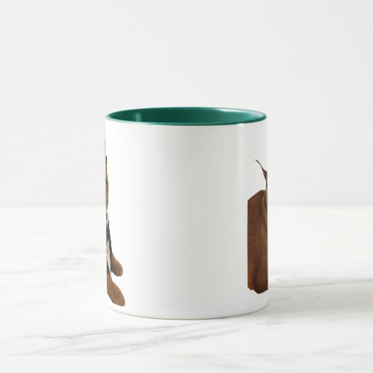 Mug Funny Big Floppa Birthday Cat Meme Double Sided  (Centre)