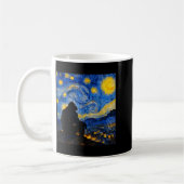 Mug Funny Bigfoot Graphic Van Gogh Style Sasquatch Sta (Gauche)