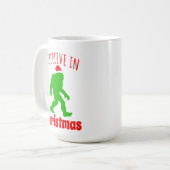 Mug Funny Bigfoot Je Crois En Noël (Devant gauche)