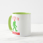 Mug Funny Bigfoot Je Crois En Noël (Devant gauche)