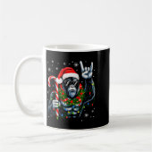 Mug Funny Bigfoot Rock On Pajamas Pjs Christmas Xmas M (Gauche)