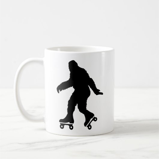 Mug Funny Bigfoot Roller Patinage (Gauche)