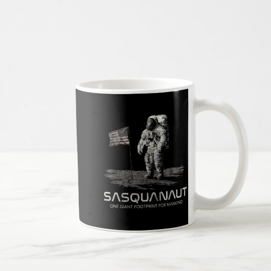 Mug Funny Bigfoot Sasquatch Space Sasquanaut  (Droite)