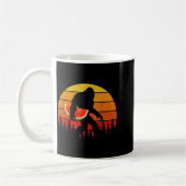 Mug Funny Bigfoot With Watermelon Slice Melon Summer (Gauche)