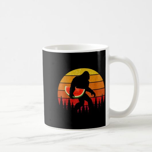 Mug Funny Bigfoot With Watermelon Slice Melon Summer (Droite)