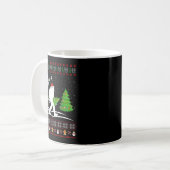 Mug Funny Bigfoot Xmas Gift Santa Hat Ugly Bigfoot Chr (Devant gauche)