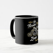Mug Funny Biker cite un cadeau de moto sarcastique (Devant gauche)
