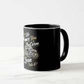 Mug Funny Biker cite un cadeau de moto sarcastique (Devant droit)