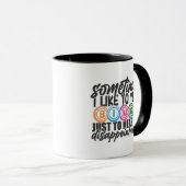 Mug Funny Bingo yelling word art  (Devant droit)