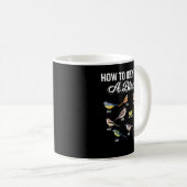 Mug Funny Bird Watcher Comment identifier un oiseau un (Devant droit)