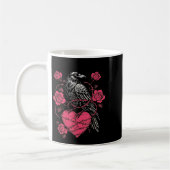 Mug Funny Black Bird F-caw-f Anti Valentines Day Singl (Gauche)