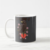 Mug Funny Black Bird F-caw-f Anti Valentines Day Singl (Gauche)