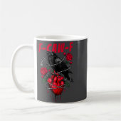 Mug Funny Black Bird F-caw-f Anti Valentines Day Singl (Gauche)