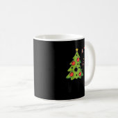 Mug Funny Black Ca Pushing Christmas Tree Over Cat Wha (Devant droit)