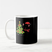 Mug Funny Black Ca Pushing Christmas Tree Over Cat Wha (Gauche)