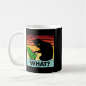 Mug Funny Black Cat Gift Pushing Christmas Tree Over C (Gauche)