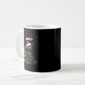 Mug Funny Black Cat Pushing Christmas Tree  (Devant gauche)