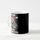 Mug Funny Black Cat Tee (Devant gauche)