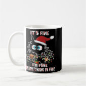 Mug Funny Black Cat Tee (Gauche)