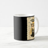Mug Funny Black Cat Ufo Ramen Alien Abduction Graphic  (Devant droit)