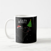 Mug Funny Black Cat What_ Christmas Tree Meme Xmas Men (Gauche)
