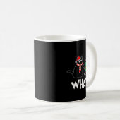 Mug Funny Black Cat Xmas Pushing Christmas Tree Over C (Devant droit)