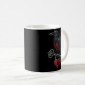 Mug Funny Black Crow Black Bird Funny Crow Valentines  (Devant droit)