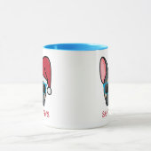 Mug Funny Blue Tan Frenchie Père Noël Paws Noël (Centre)